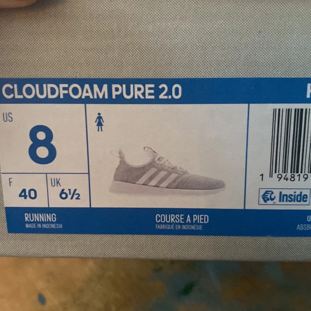 Adidas cloud-foam pure 2.0 slip on running sneakers - Picture 5 of 5